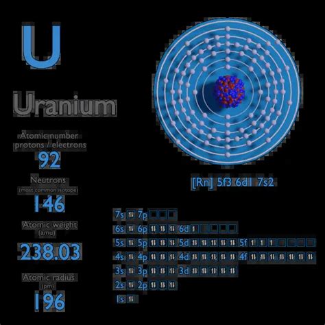 how many electrons does uranium have|WebElements Periodic Table » Uranium » properties of free atoms.
